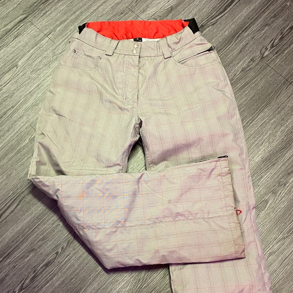 Marker Women's Wide Leg Pants - Gray and Red